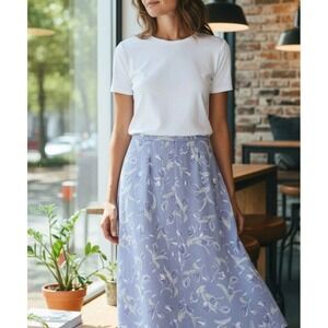 Vintage Pendleton Modest Midi Skirt- Tulip Garden Floral - Ceremony Classic P 14